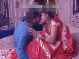 Ινδικό δέση ζευγάρι επί τους πρώτα νύχτα πορνό - μόλις παντρεμένος/η παχουλός/ή κυρία