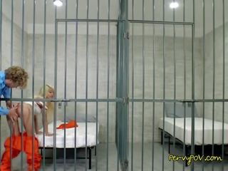 Sexy Prisoner Elizabeth Jolie Blows Hung Prison Guard02.wm
