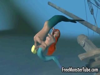 3de malo mermaid bejba dobi zajebal težko pod vodo
