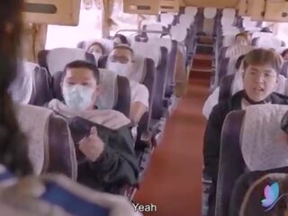 X nenn video tour bus mit vollbusig asiatisch hure original chinesisch av dreckig film mit englisch unter
