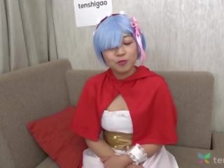 Japońskie riho w jej ulubione anime kostium comes do wywiad z nas w tenshigao - johnson ssanie i piłka lizanie amatorskie kanapa odlew 4k &lbrack;part 2&rsqb;