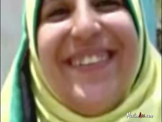 Hijab woman sucking in public