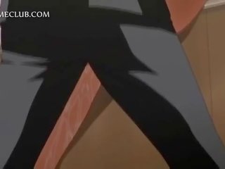 Shorthaired hentai flicka klantskallar teased av henne het gf