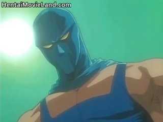Muscular Masked RapeMan Bangs Sexy Anime Part5