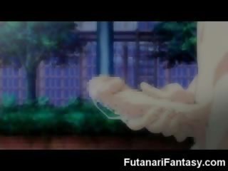 Futanari hentai raudonmedis ji-vyras anime manga tranzistorius pieštinis animacija varpa bybis transseksualas sperma pakvaišęs dickgirl hermafroditas