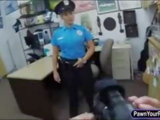 Latina Police Officer Fucked By Pawn Guy
