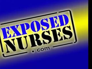 Nurse in uniform pussy masturbation at gyno