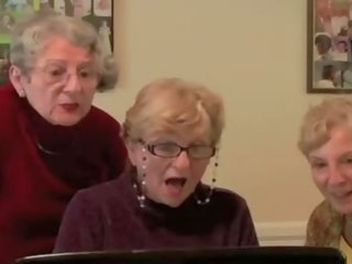 3 Grannies React To Big Black Cock Porn Video
