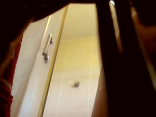 My sister in law in the shower (hidden cam)