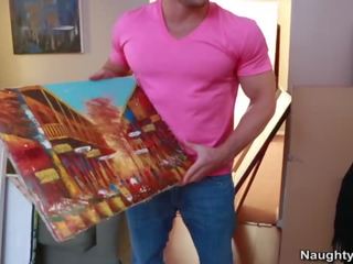 Big Titted Milf Darla Crane Has Painted In Jiz By Oustanding Joystick Art Learner